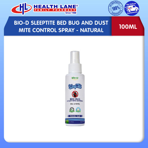 BIO-D SLEEPTITE BED BUG AND DUST MITE CONTROL SPRAY- NATURAL (100ML)